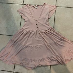 See You Monday Pink Flowy Sundress